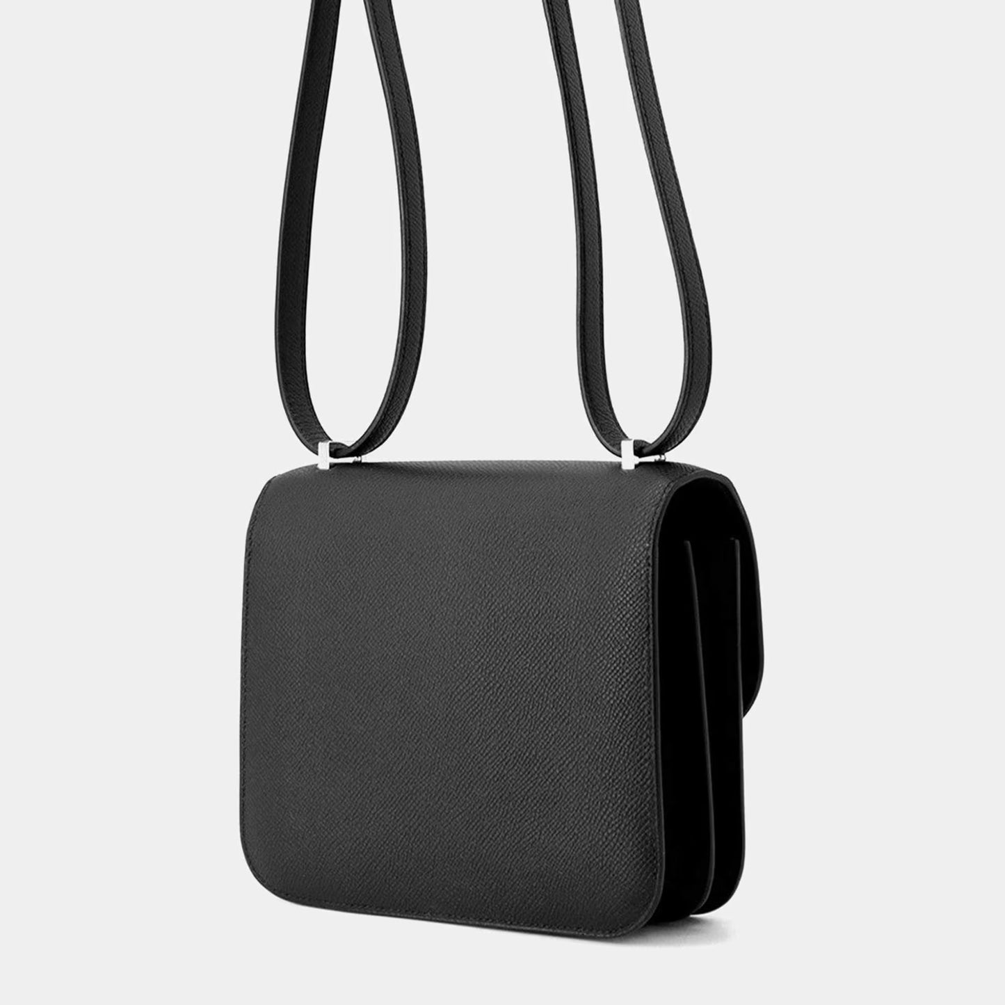 Hermès Constance 18 black color Epsom / Silver Hardware 01