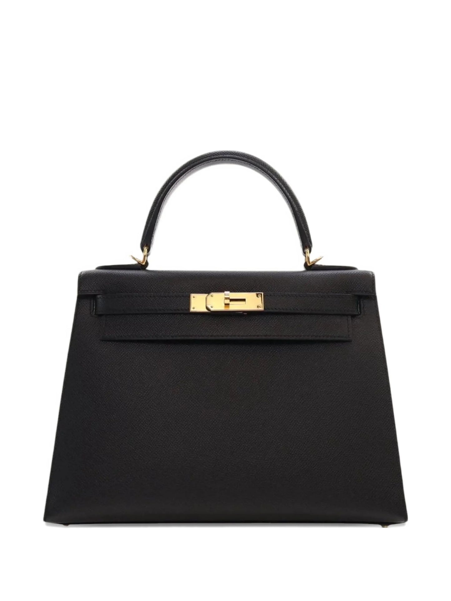 Hermès Kelly 25 Epsom Black / Gold Hardware 01