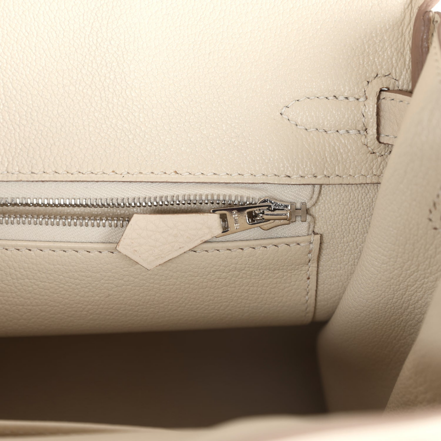 Birkins 25 Craie Togo Palladium Hardware