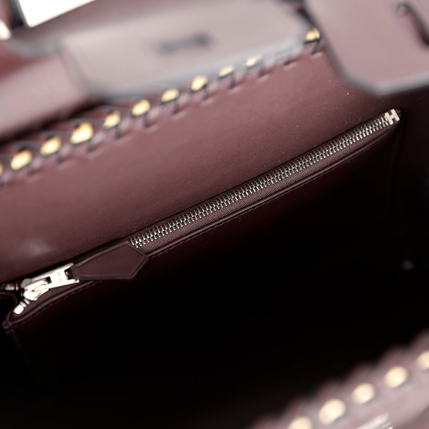 Birkin 25 Rouge Sellier Swift Palladium Hardware