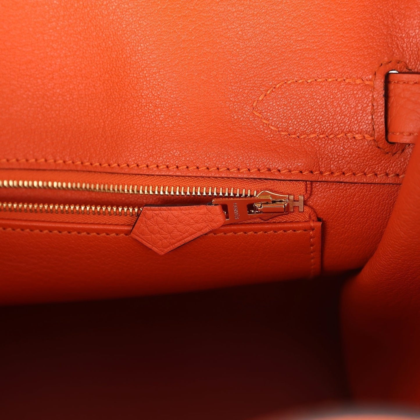 Birkin 30 Feu Togo Gold Hardware
