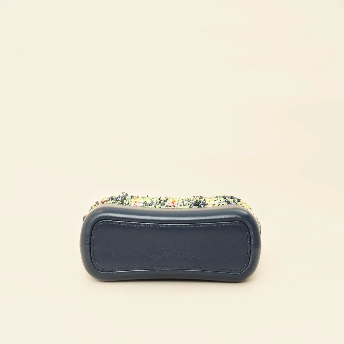 Navy Multicolor Tweed Gabrielle Hobo Small