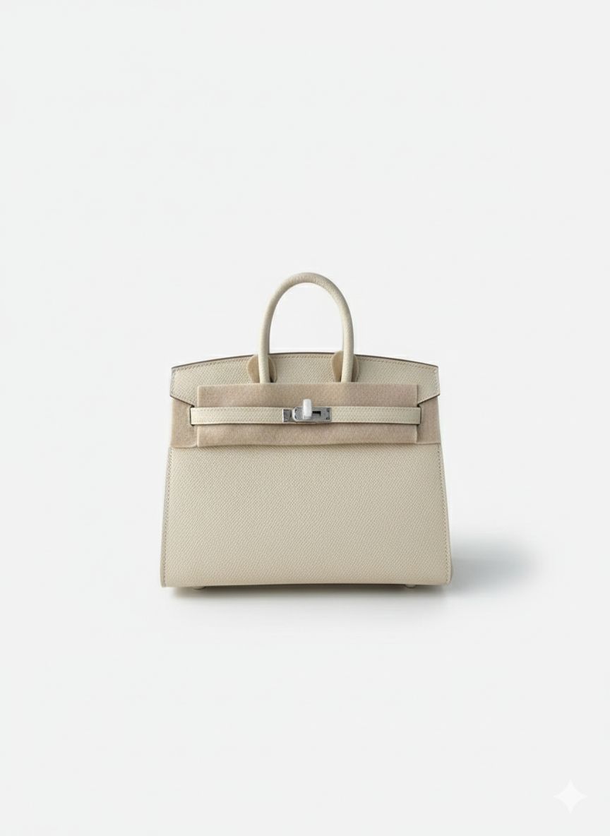 Hermès Birkin 20 white Epsom / Silver Hardware 01