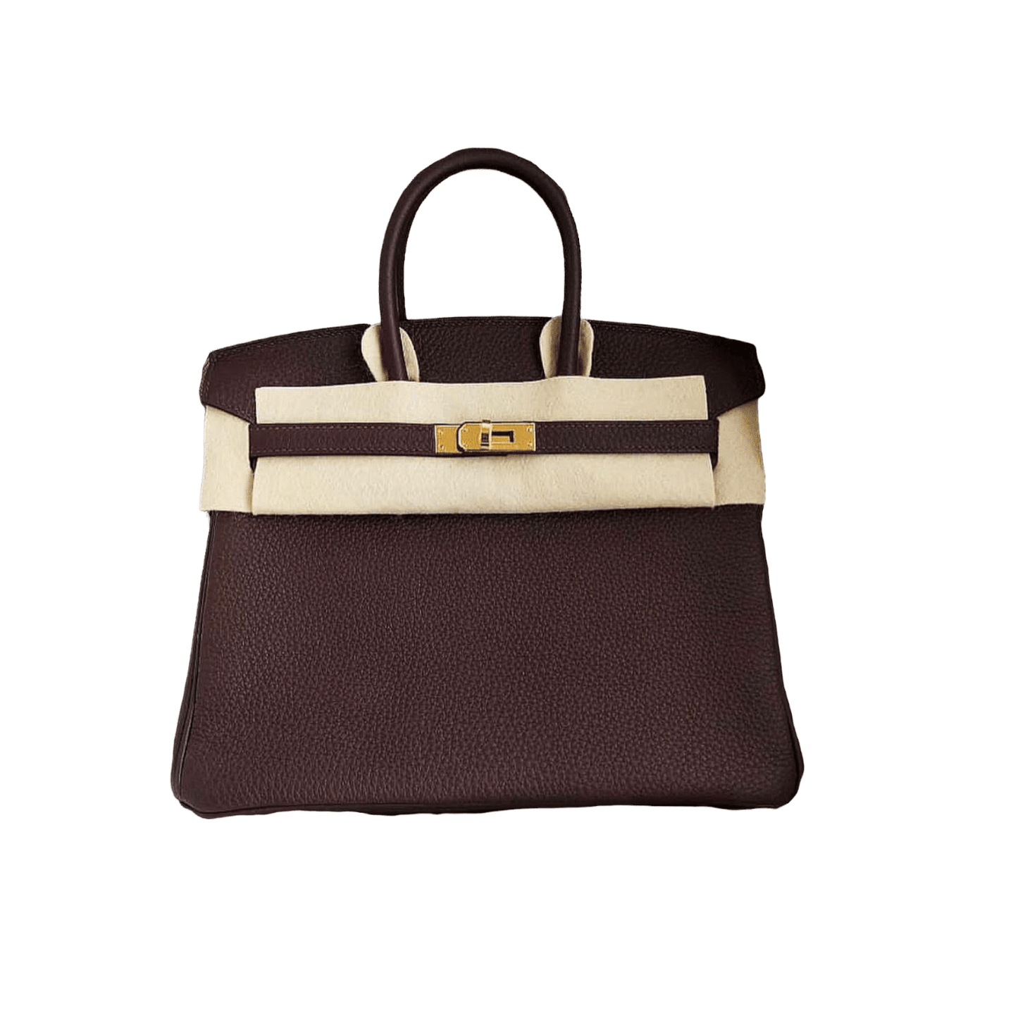 Birkin Hermes Bag Size 25 Coffe Color Togo leather Gold Hardware 01