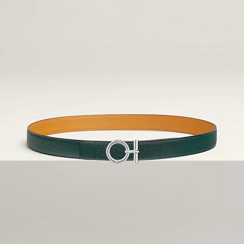 Flot belt Buckle & Hermès Sur Mer Reversible Leather Strap 24 MM