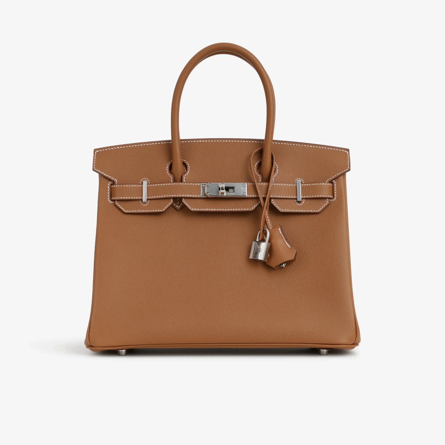 Hermès Birkin 25 Brown Epsom / Silver Hardware 01