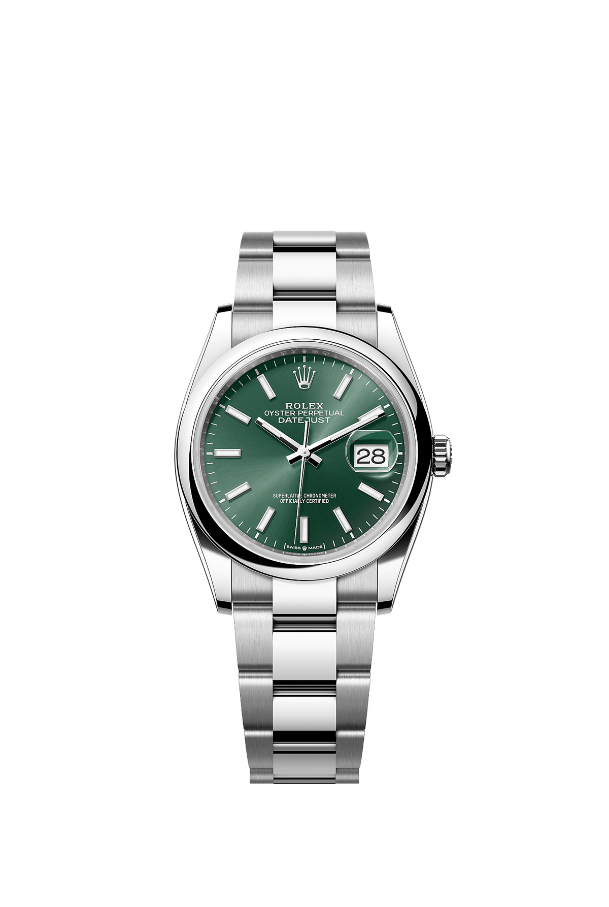 Datejust 36 36mm Oystersteel Mint Green Sunray Dial Oyster Bracelet Self-Winding Watch