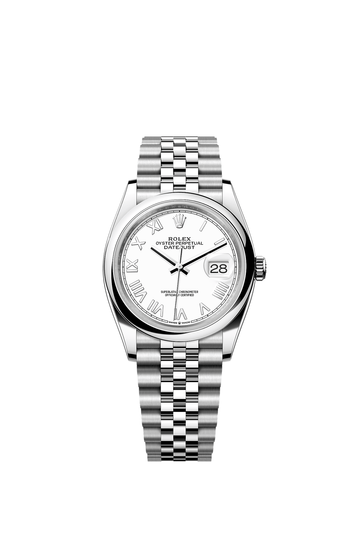 Datejust 36 36mm Oystersteel White Dial Jubilee Bracelet Self-Winding Watch