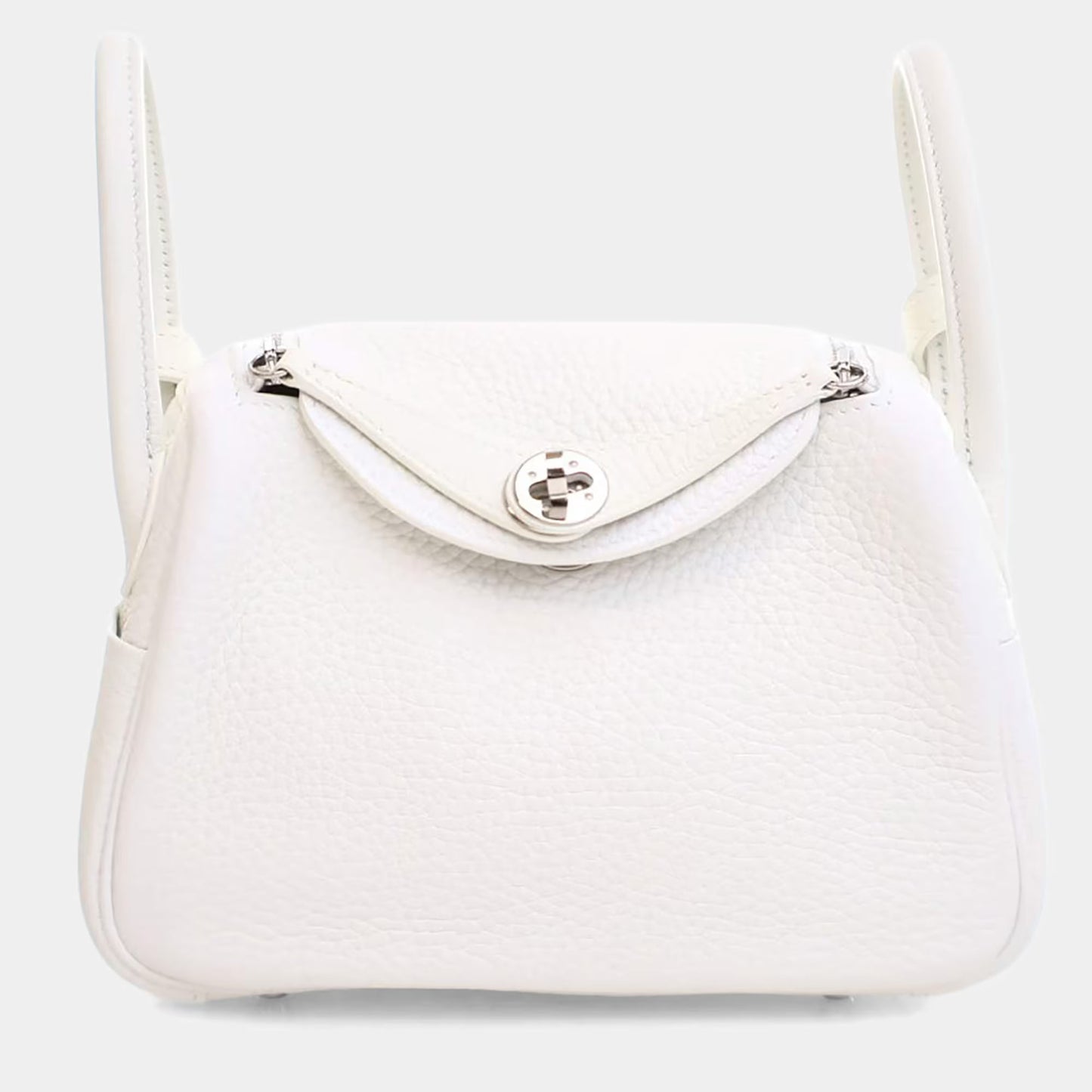 Hermès Mini Lindy White color / Silver Hardware 01