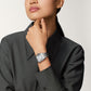 Panthère de Cartier Large 42mm x 31mm Steel Blue Crown Silvered Dial Steel Bracelet Quartz Watch