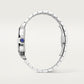 Santos de Cartier Large 39.8mm Steel Blue Crown Skeleton Dial Steel Bracelet Manual-Winding Watch