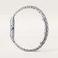 Panthère de Cartier Large 42mm x 31mm Steel Blue Crown Silvered Dial Steel Bracelet Quartz Watch