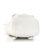 Lambskin Quilted Large Duma Drawstring Backpack White