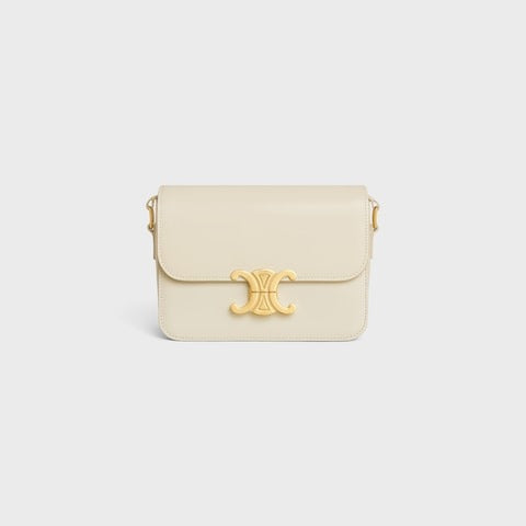 Teen Triomphe Bag In Shiny Calfskin