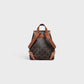 Mini Backpack Folco In Triomphe Canvas and Calfskin