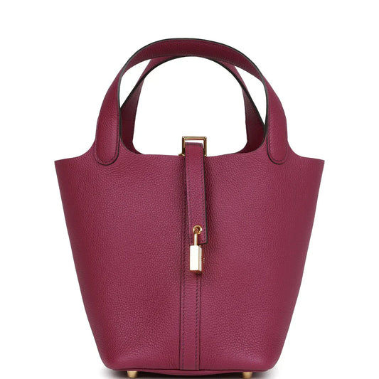 Hermès Picotin 18 Purple color Togo / Gold  Hardware 01