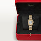 Panthère Small 30.3mm x 22.0mm Yellow Gold Diamond Bezel Diamond Crown Silvered Dial Yellow Gold Bracelet Quartz Watch