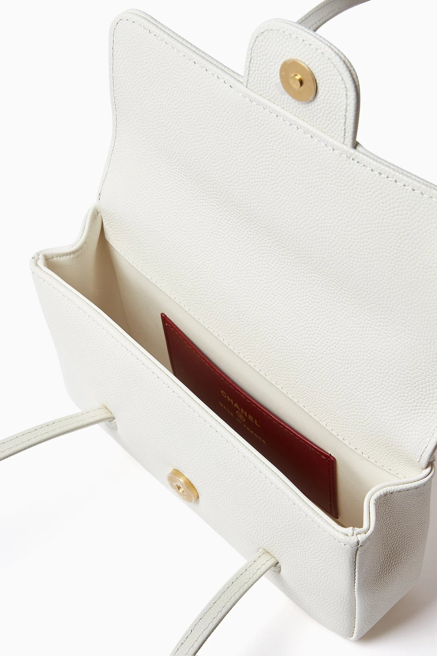Clutch in Grainy Shiny Calfskin