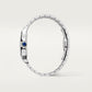 Santos de Cartier Large 39.8mm Steel Blue Crown Silvered Opaline Dial Steel Bracelet Self-Winding Watch