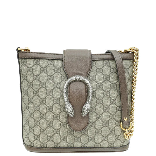 Gucci Ebony GG Supreme Dionysus Medium Bucket