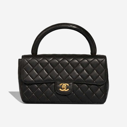 Black Quilted Lambskin Vintage Medium Classic Kelly