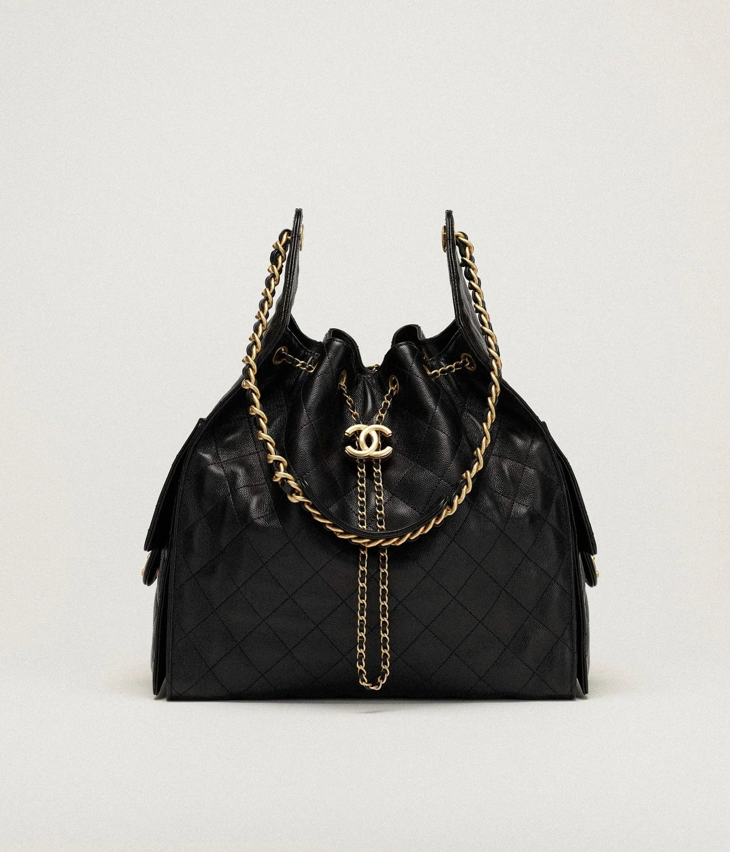 25 Grained Calfskin & Gold-Tone Metal (Medum)