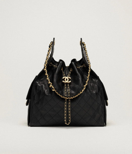 25 Grained Calfskin & Gold-Tone Metal (Medum)
