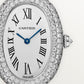 Baignoire Mini 18K White Gold Diamond Silvered Dial White Gold Bracelet Watch