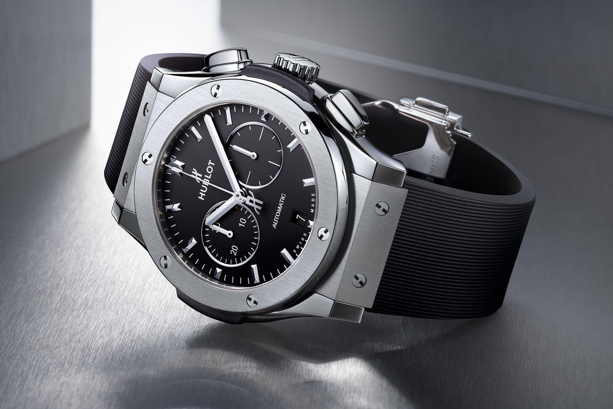 Classic Fusion Chronograph Titanium on Rubber Watch
