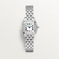 Panthère de Cartier Mini 25mm x 19mm Steel Blue Crown Silver Dial Steel Bracelet Quartz Watch