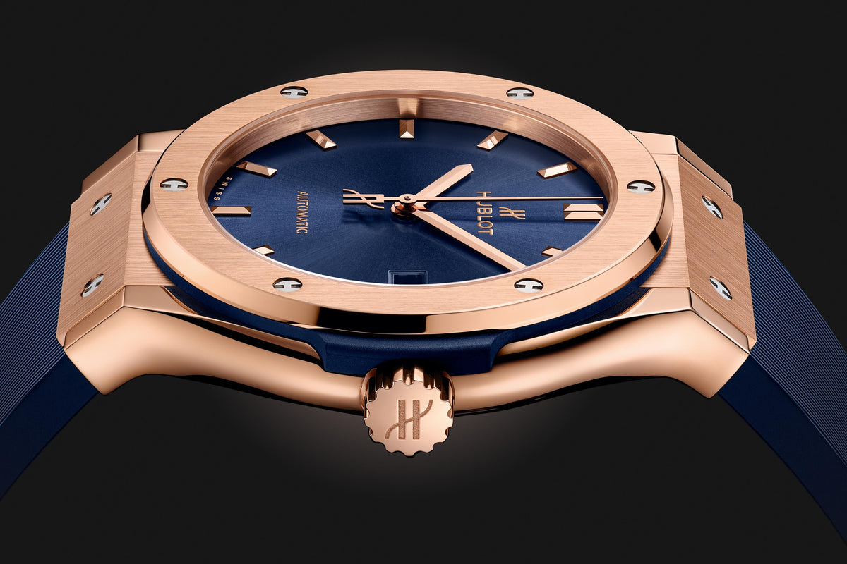 Classic Fusion King Gold Blue Watch