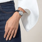 Ballon Bleu 33mm Steel Automatic Silver Guilloché Dial Alligator Strap Watch