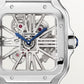 Santos de Cartier Large 39.8mm Steel Blue Crown Skeleton Dial Steel Bracelet Manual-Winding Watch