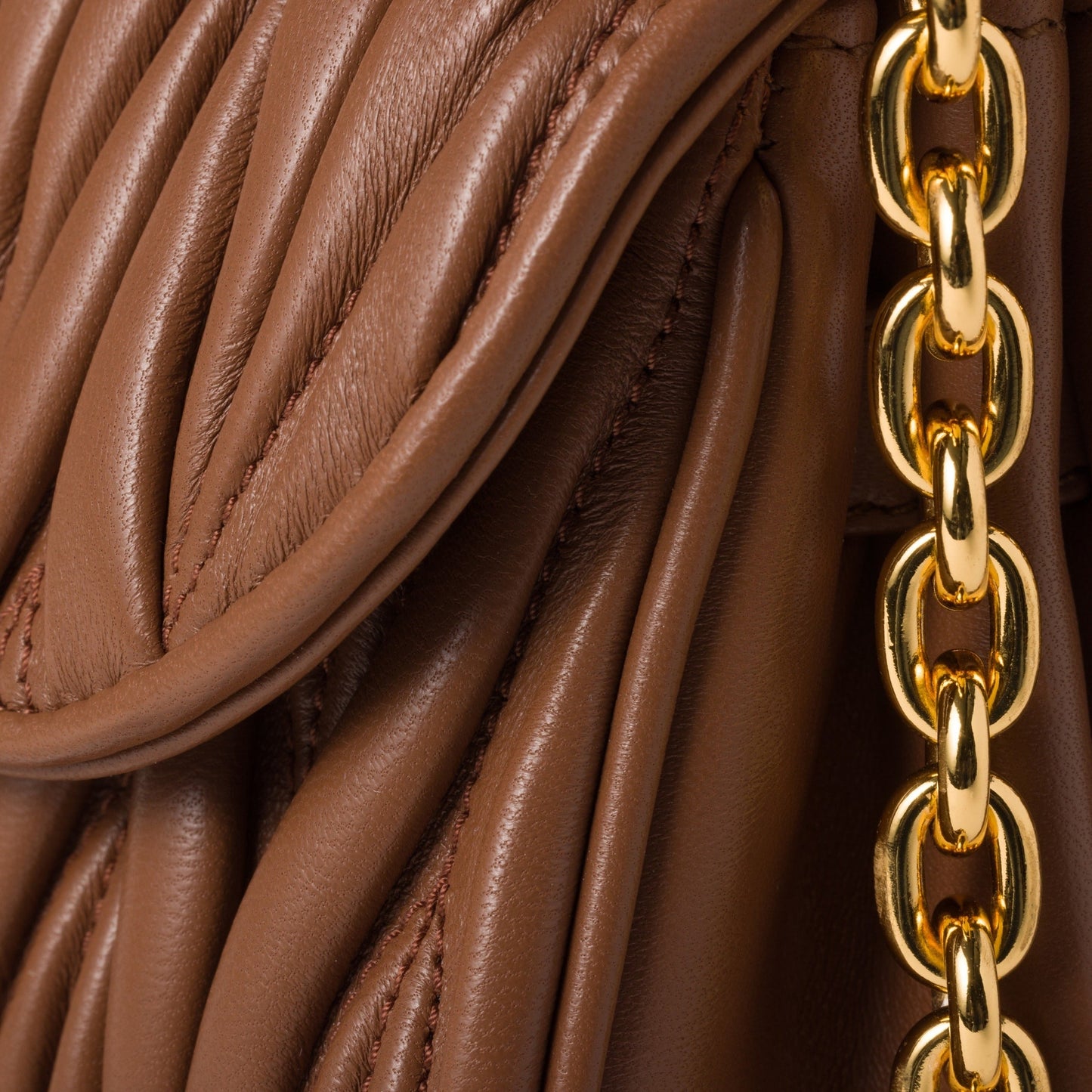 Miu Miu Matelassé Nappa Leather Shoulder Bag