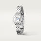 Panthère de Cartier Mini 25mm x 19mm Steel Blue Crown Silver Dial Steel Bracelet Quartz Watch