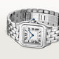 Panthère de Cartier Large 42mm x 31mm Steel Blue Crown Silvered Dial Steel Bracelet Quartz Watch