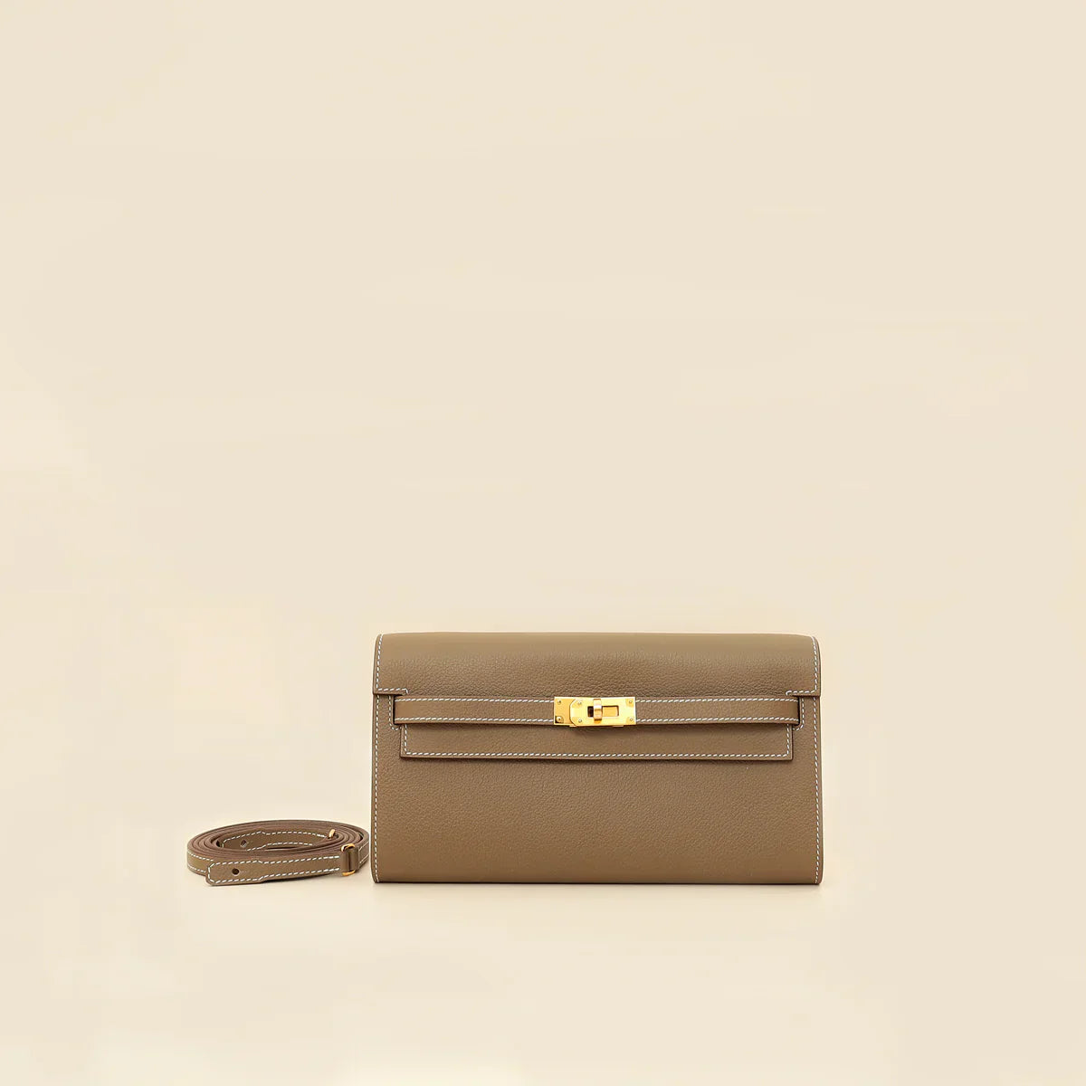 Hermes Etoupe Kelly To Go Evercolor Wallet