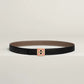 H Roseraie Belt Buckle & Hermès Sur Mer Reversible Leather Strap 24 MM