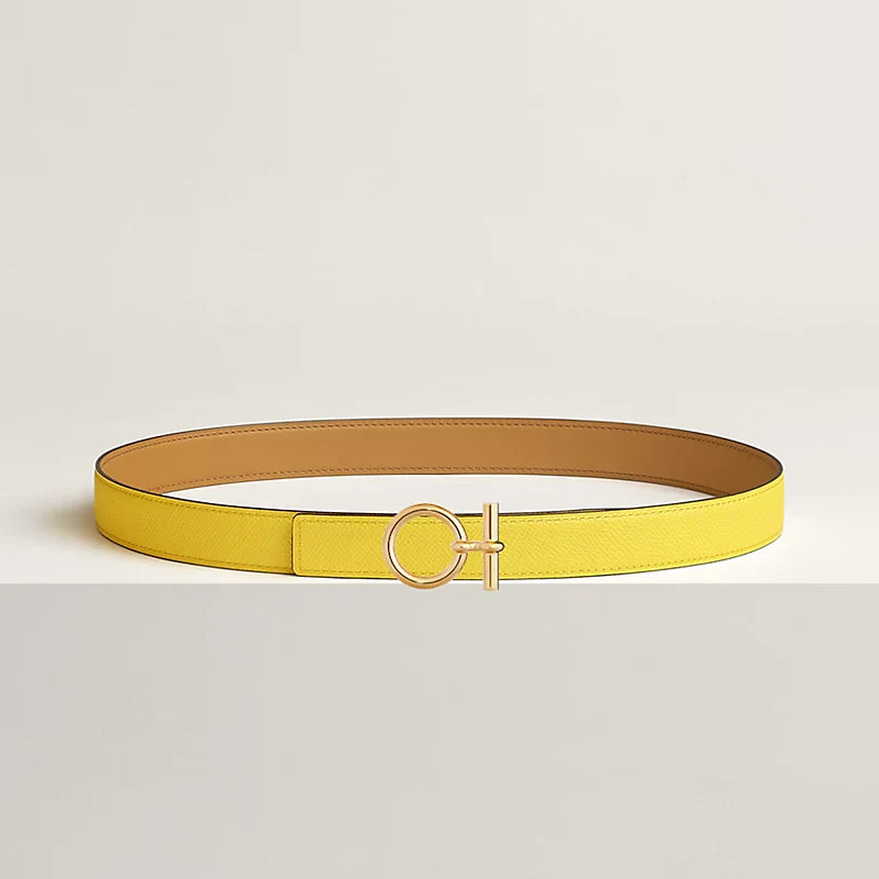 Flot belt Buckle & Hermès Sur Mer Reversible Leather Strap 24 MM