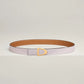 Cavaliere Belt Buckle & Reversible Leather Strap 24 MM