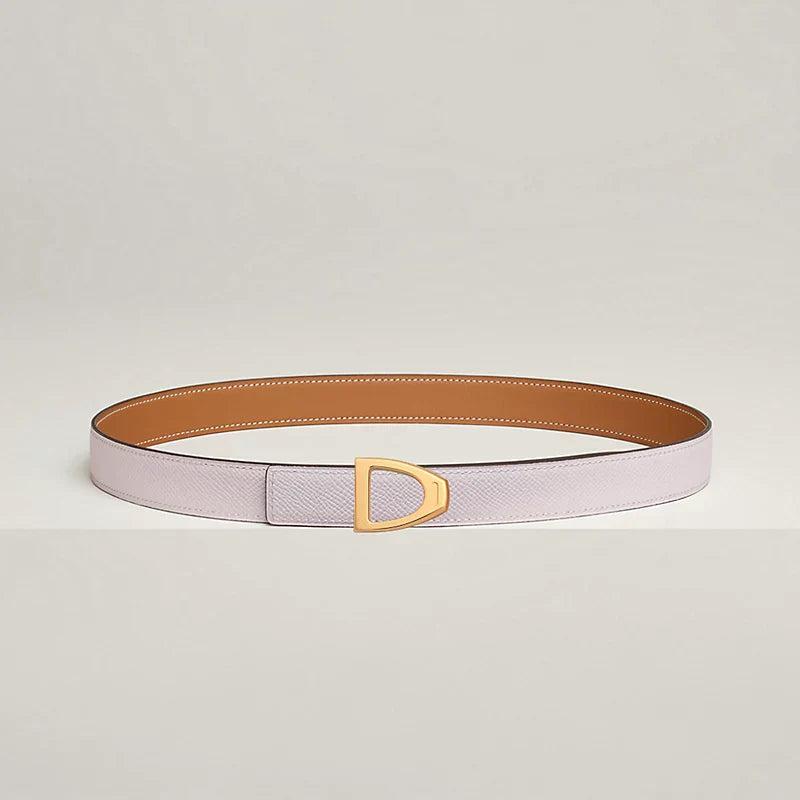 Cavaliere Belt Buckle & Reversible Leather Strap 24 MM