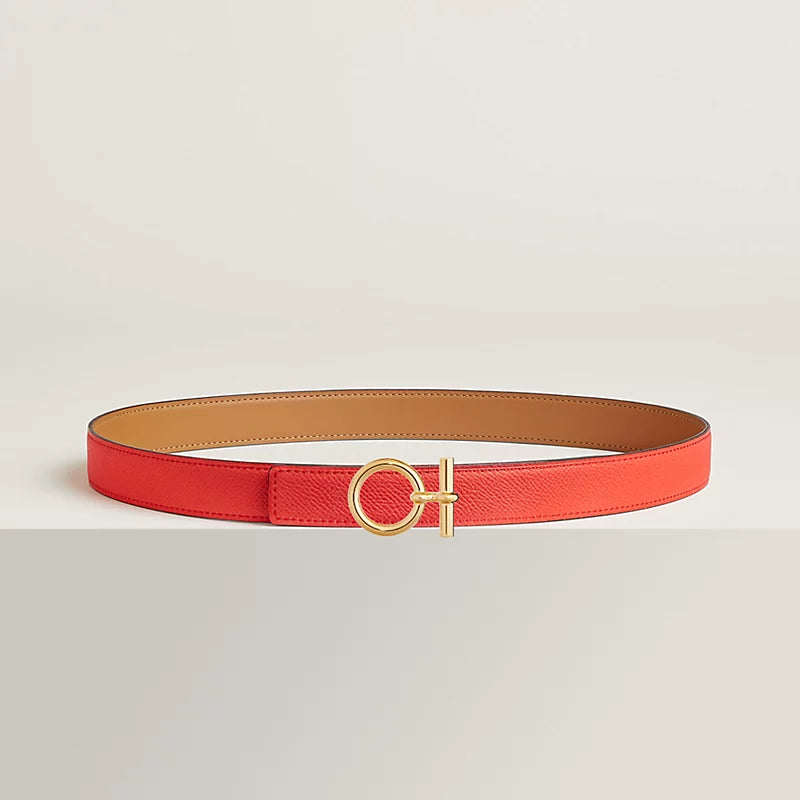 Flot belt Buckle & Hermès Sur Mer Reversible Leather Strap 24 MM