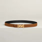 My H Belt Buckle & Hermès Sur Mer Reversible Leather Strap 24 MM