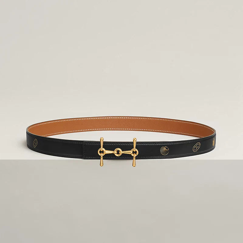 H Equestre Belt Buckle & Hermès Sur Mer Reversible Leather Strap 24 MM