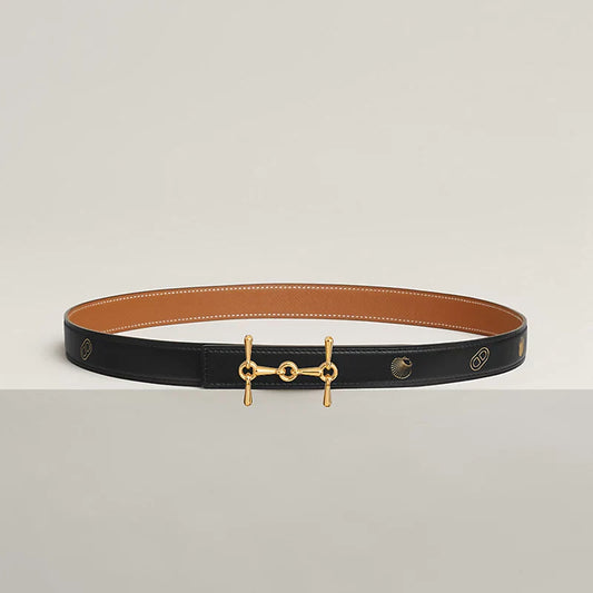 H Equestre Belt Buckle & Hermès Sur Mer Reversible Leather Strap 24 MM
