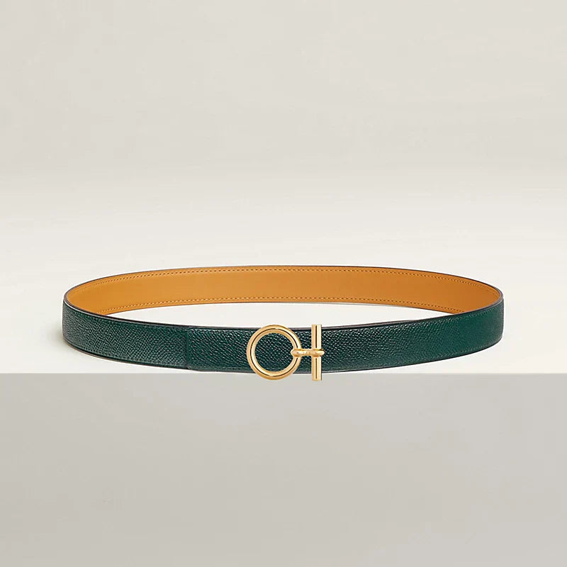 Flot belt Buckle & Hermès Sur Mer Reversible Leather Strap 24 MM
