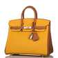 Hermès Special Order (HSS) Birkin 25 Jaune Ambre and Gold Togo Permabrass Hardware