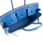 Birkins 25 Bleu Saphir Niloticus Lizard Palladium Hardware