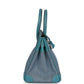 Vintage Hermès Birkin 30 Blue Jean Gulliver and Denim Palladium Hardware