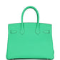 Birkin 30 Vert Comics Togo Palladium Hardware